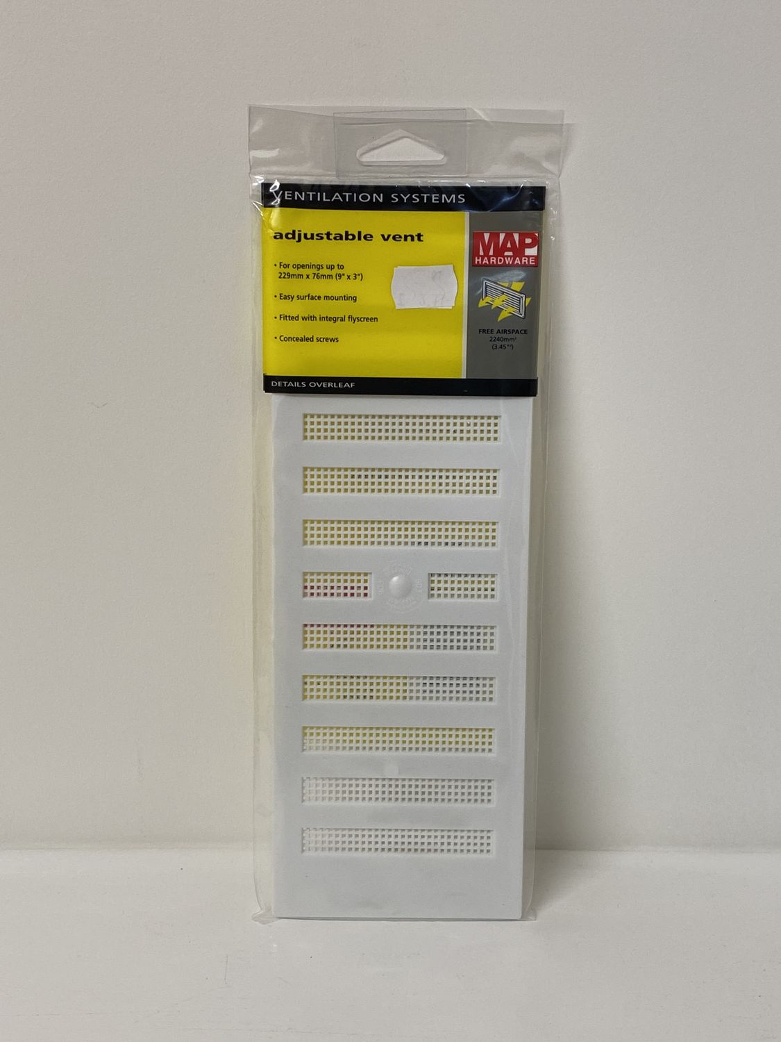 Ventilator Cover 9 x 3 In Adjustable
