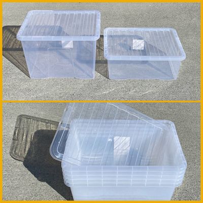 WHAM Crystal clear storage box with lid