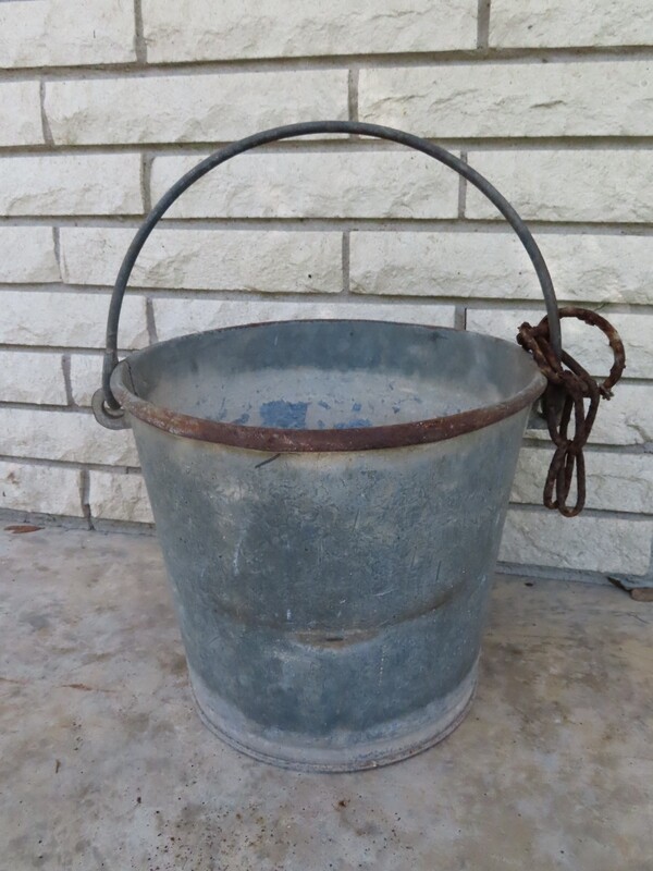 Primitive Farm Water Pail