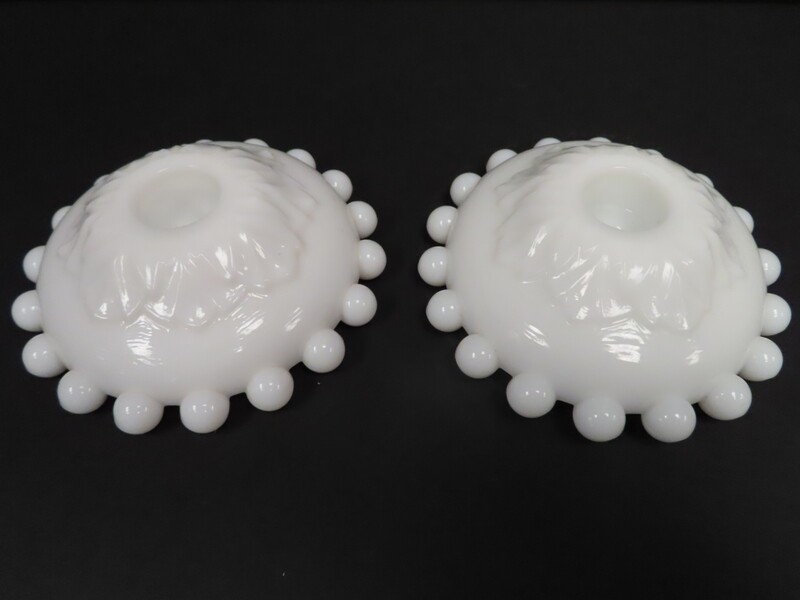 Milk Glass Candle Holders
