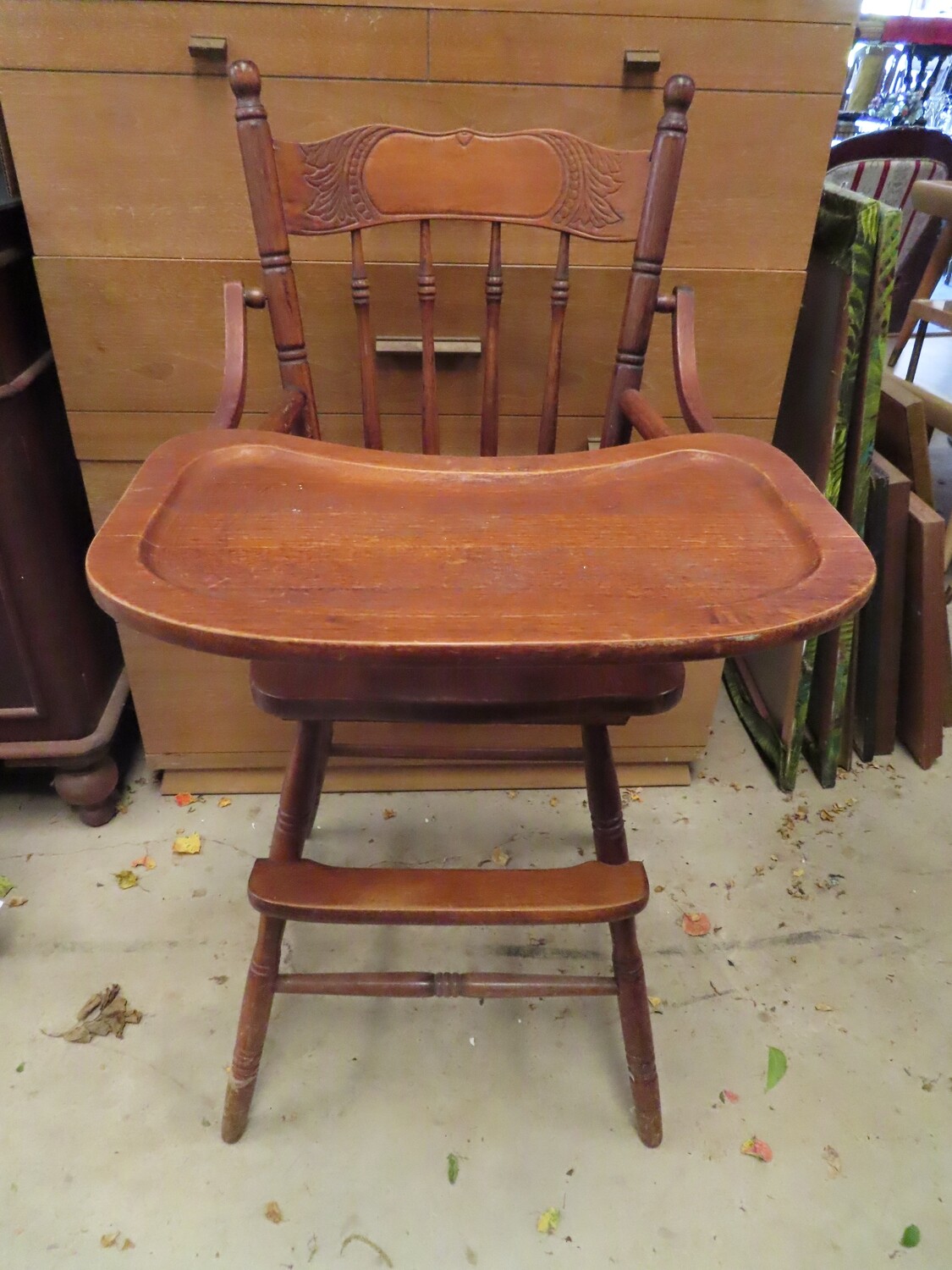 antique high chair