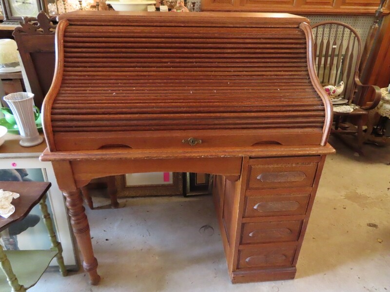 Antique Roll Top Desk