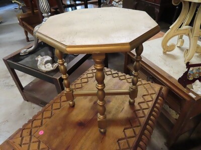 Small Gold Side Table