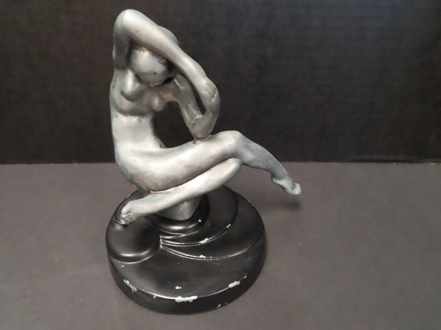 Art Deco Silver Nude Figurine