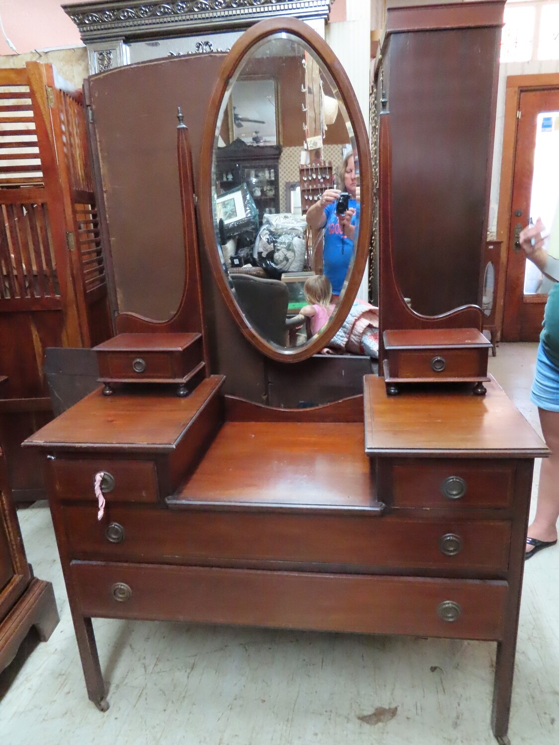 Antique Mahogany Vanity