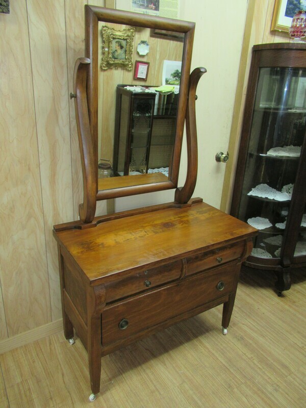 Dresser with mirror