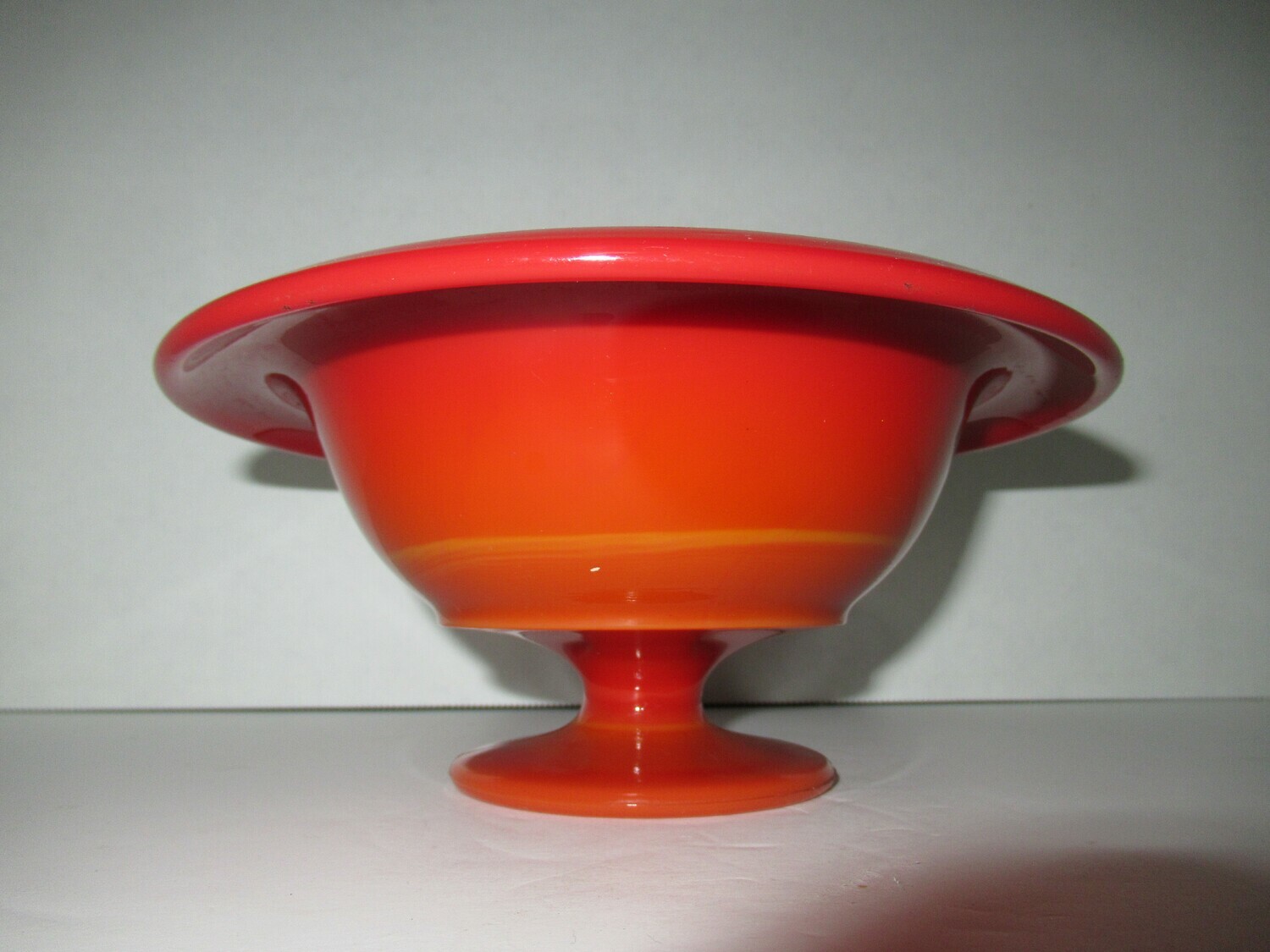 RARE Mandarin Red Fenton Bowl