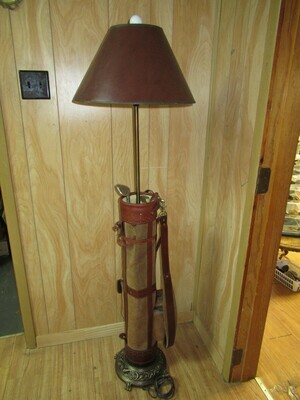 "Forelite" Belding Sports Golf Bag Floor Lamp