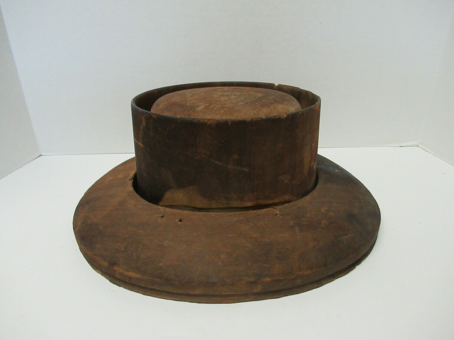 Antique Millinery Wood Hat Mold