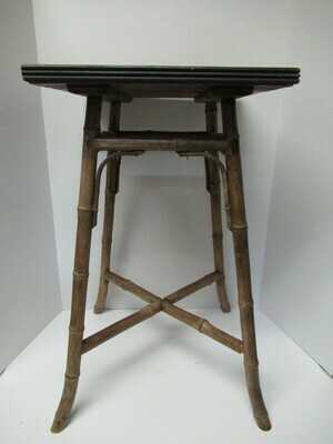 Tile Top Table with Bamboo Legs