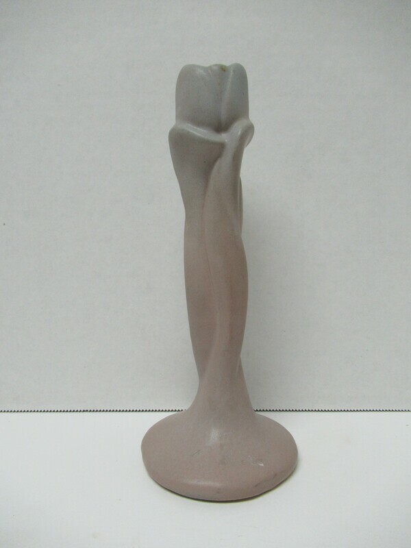 Van Briggle Lavendar Blue Rose Bud Vase Signed