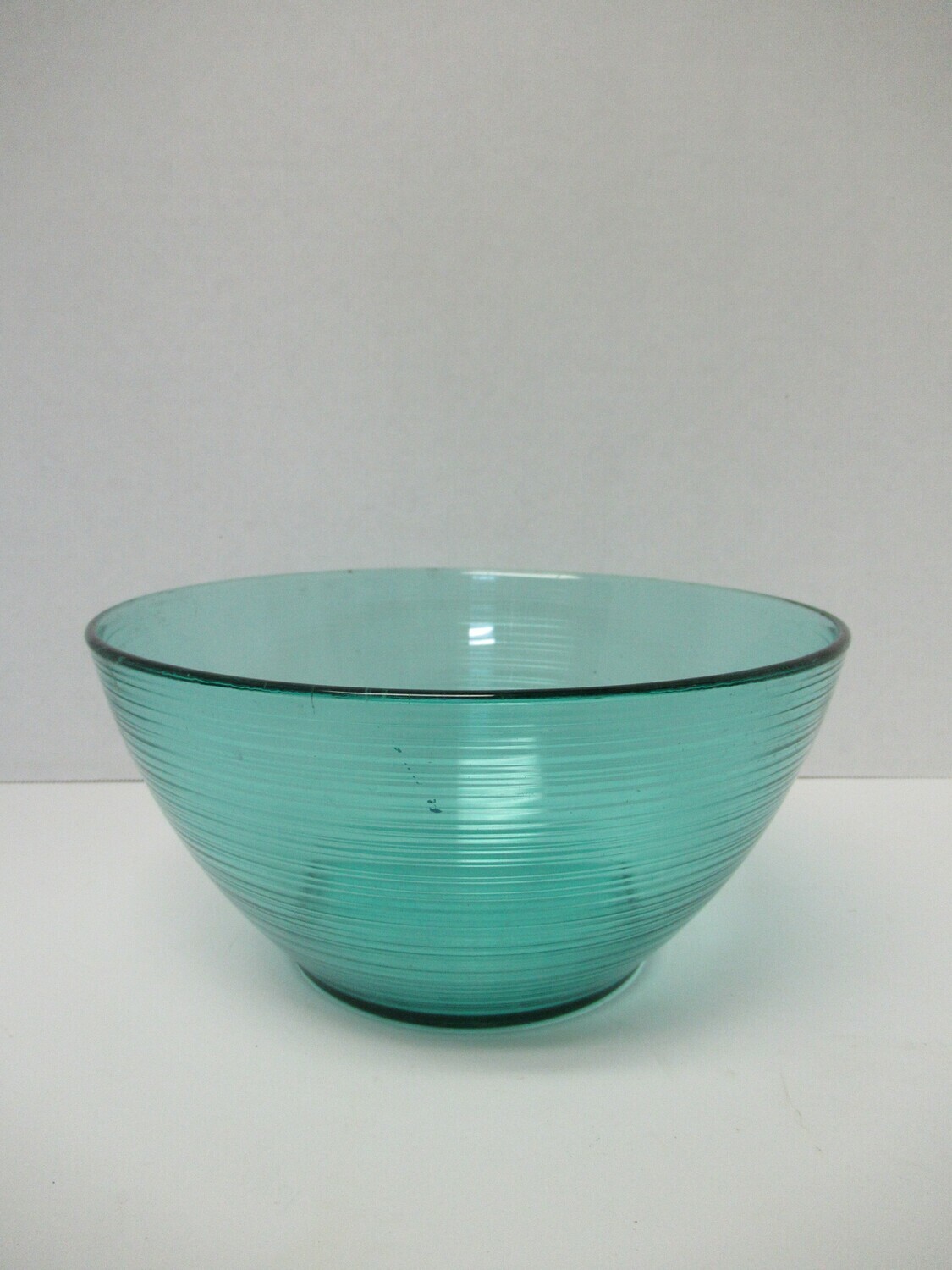 Large Arcoroc France Turquoise Teal Salad and Serving Bowl