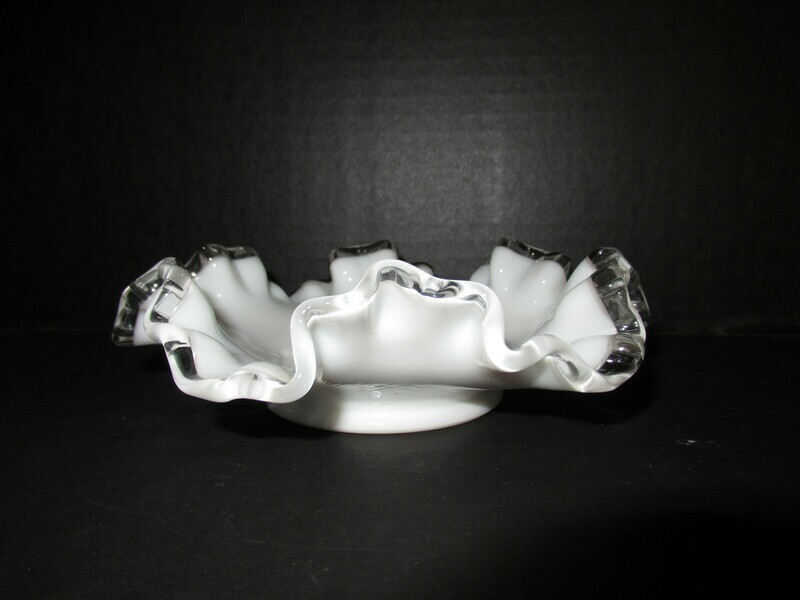 Silver Crest Fenton Candy Dish
