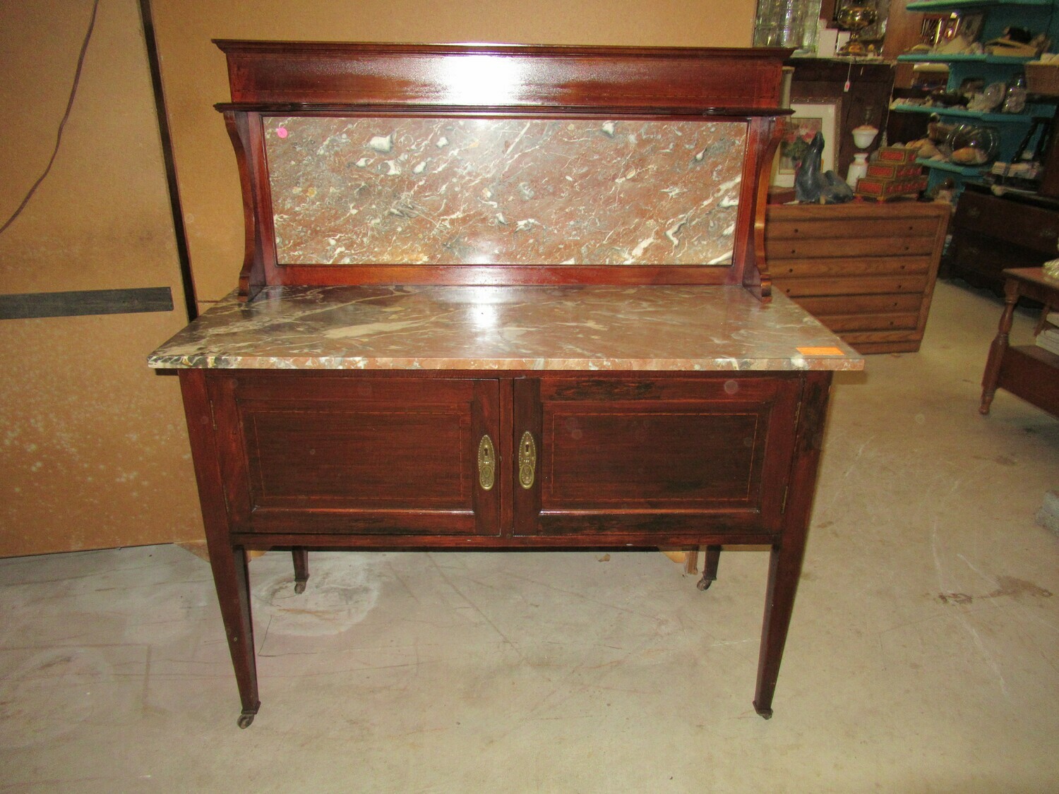 Marble Top Sideboard