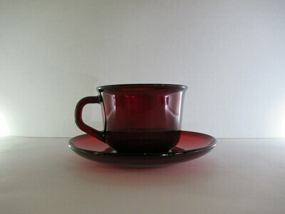 Ruby Red Tea Cup