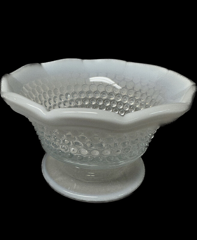 Vintage Westmoreland American Hobnail Clear Opalescent 5.25” Bowl