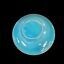 Antique Cambridge glass console bowl blue w gold trim