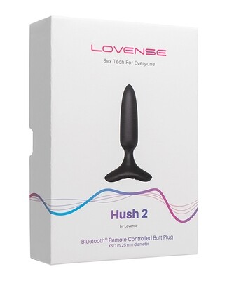 Lovense Hush 2 - 1" Butt Plug - Black