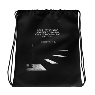 One Step at a Time - Drawstring bag
