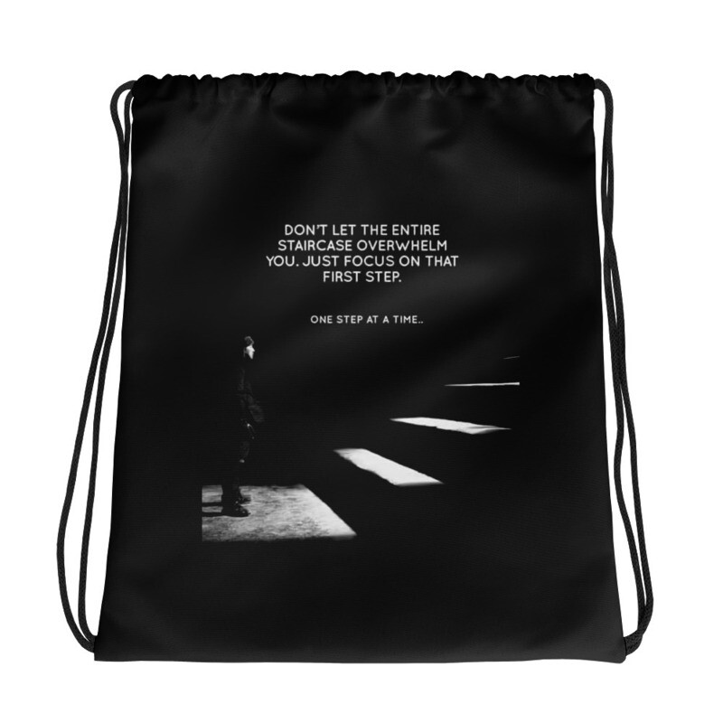 One Step at a Time - Drawstring bag