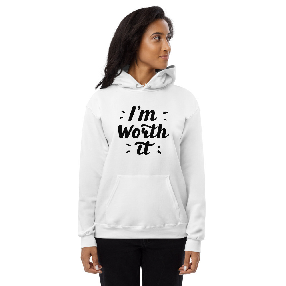 Im Worth it Unisex fleece hoodie