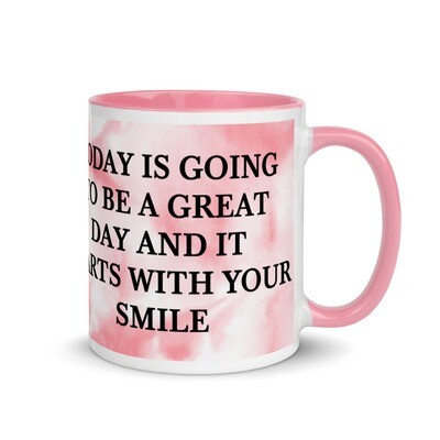 GREAT DAY Mug with Color Inside