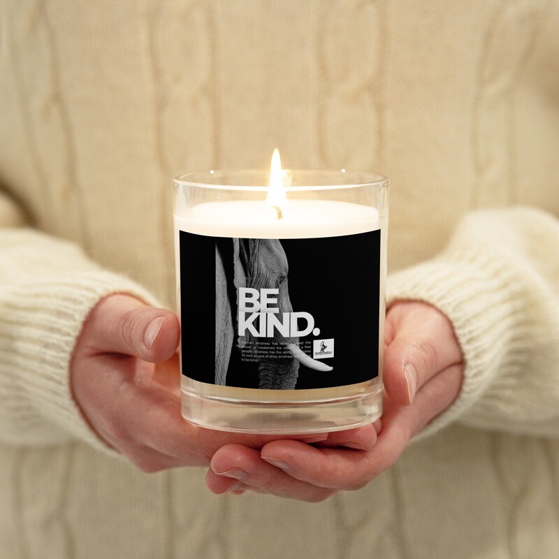 Be kind glass jar soy wax candle