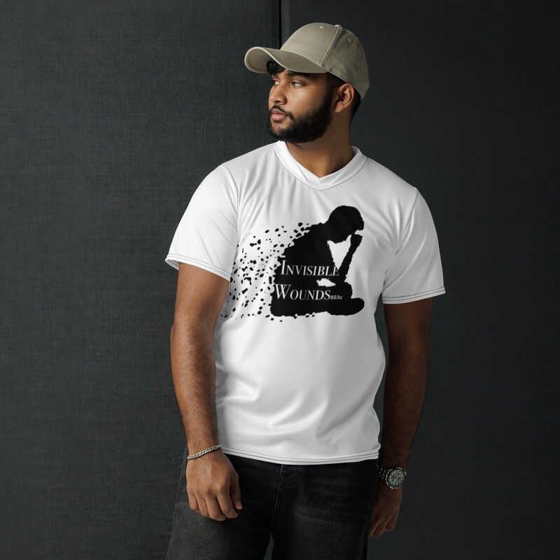 Invisible Wounds unisex sports jersey