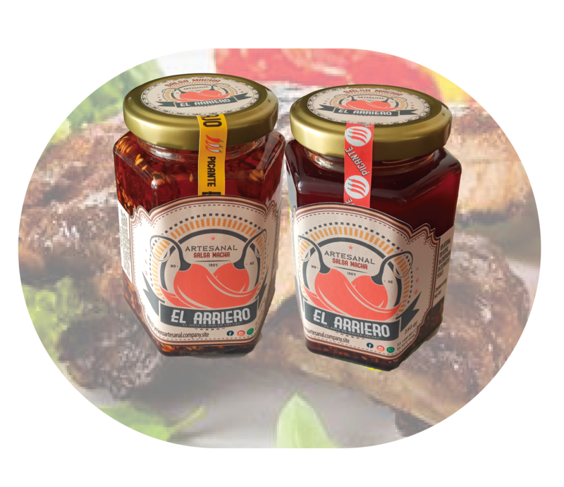 salsa macha 250 gr  paquete con 2