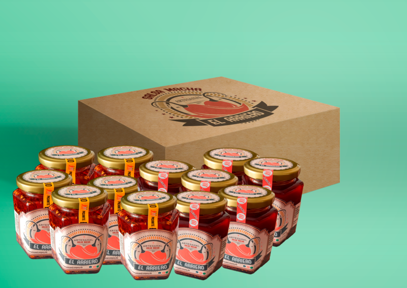 salsa macha 250 gr caja con 12