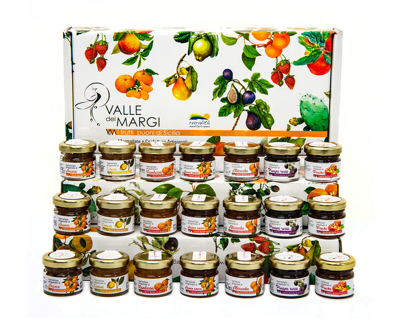 Scatola assortita 18 Vasetti di marmellata da 30 g.