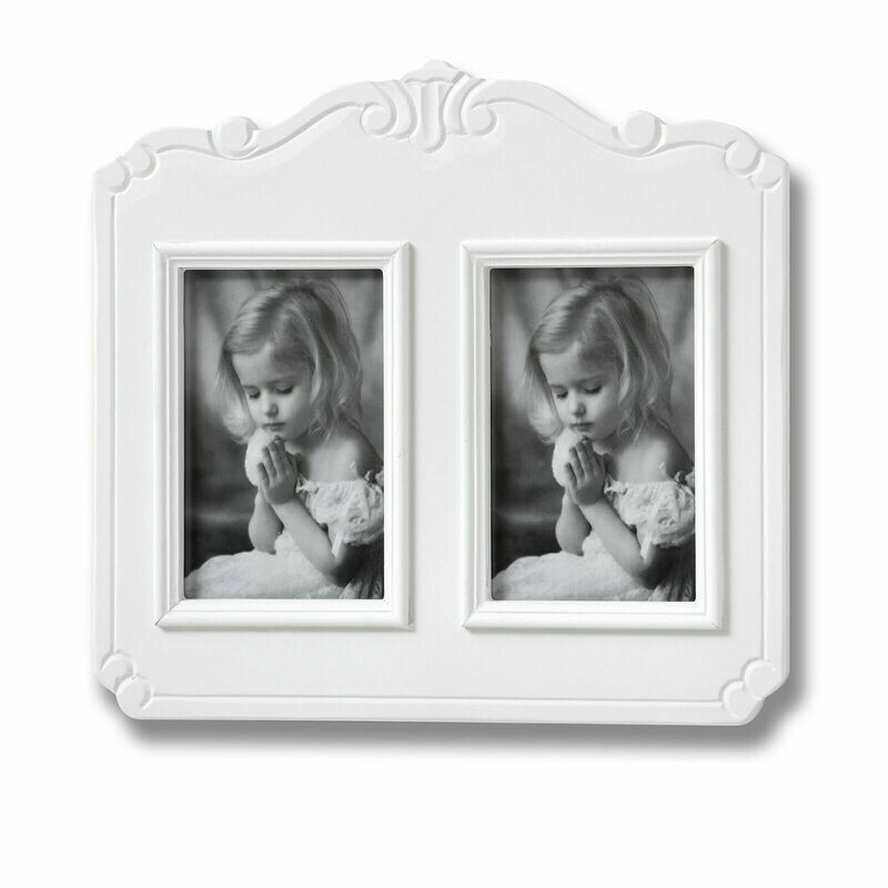 Florence White Shabby Chic 2 Picture 4 X 6 Photo Frames Multi frame