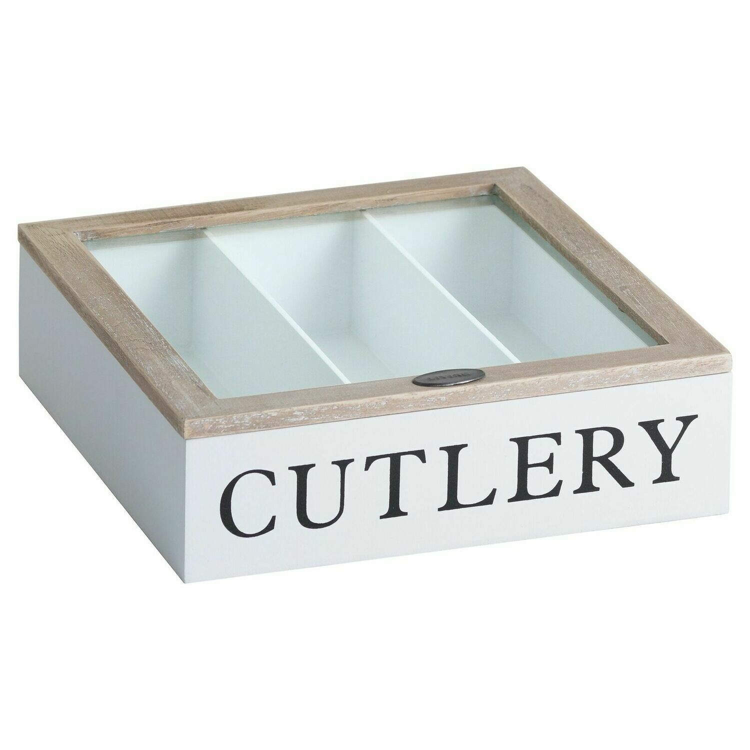 Shabby Chic style Wooden Cutlery Box.