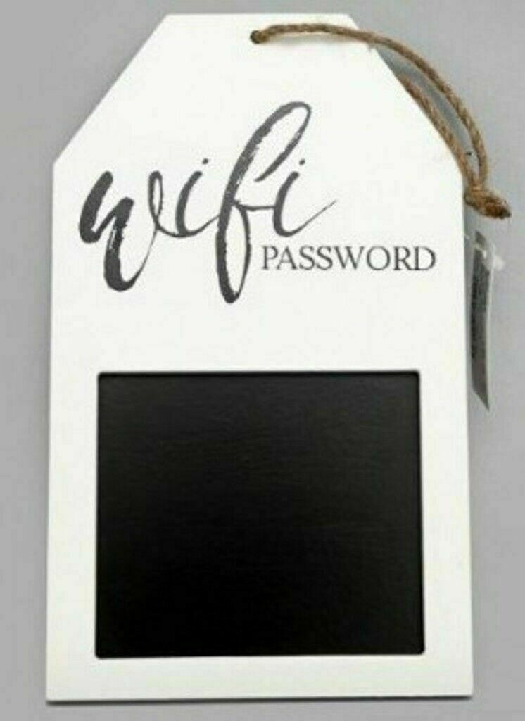 Wooden Wifi Password Hanging Plaque Blackboard Sign