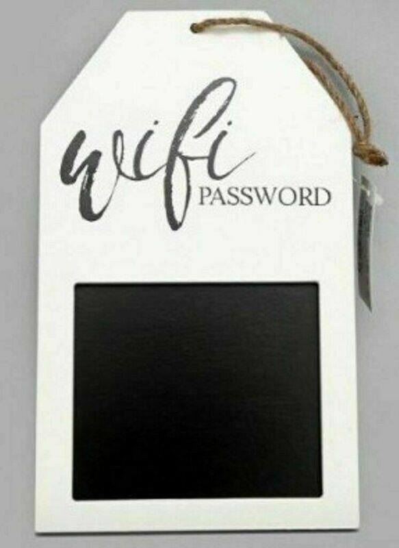 Wooden Wifi Password Hanging Plaque Blackboard Sign