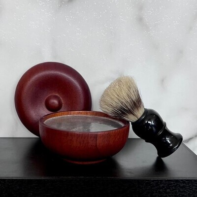 Shaving Soap Bowl with Brush