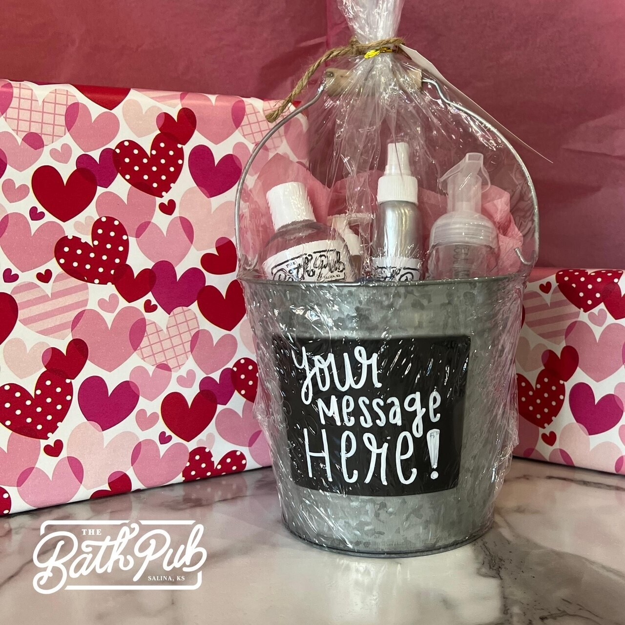 Galvenized Buckets for Gifts
