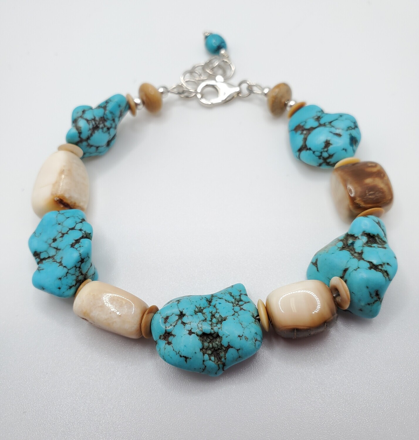 Turquoise w/Mammoth and Walrus Bracelet