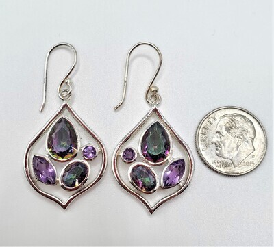 Mystic Topaz Teardrop Earring