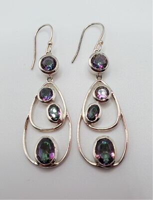 Mystic Topaz Drop Earring