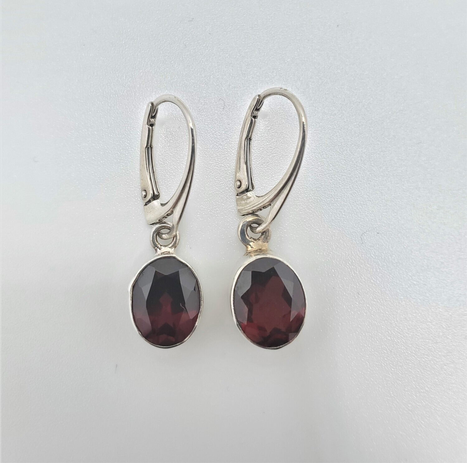 Garnet Single Drop Earring