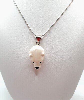 Mammoth Polar Bear Necklace