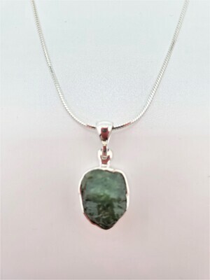 Raw Emerald Necklace