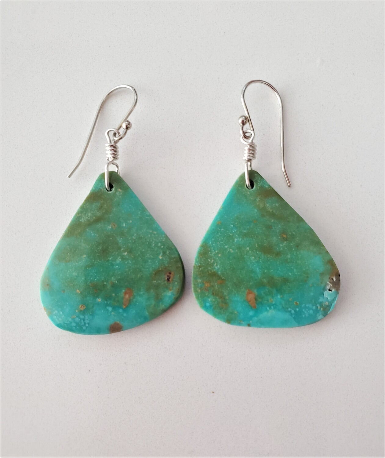 Turquoise Slab Earring