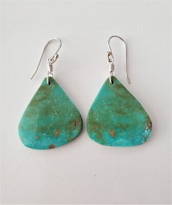 Turquoise Slab Earring