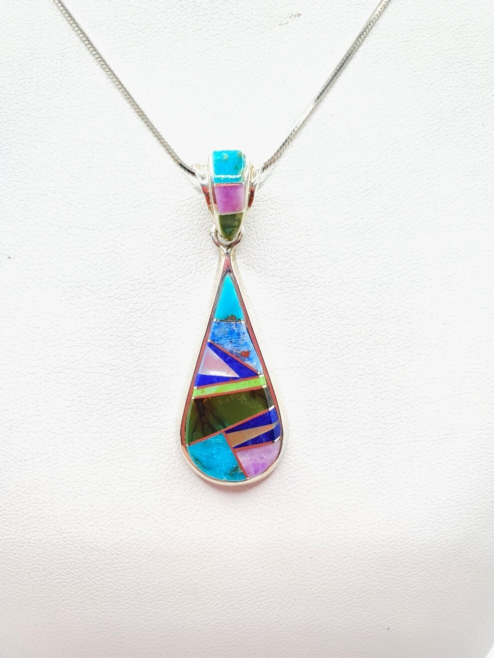 Inlay Navajo Pendant