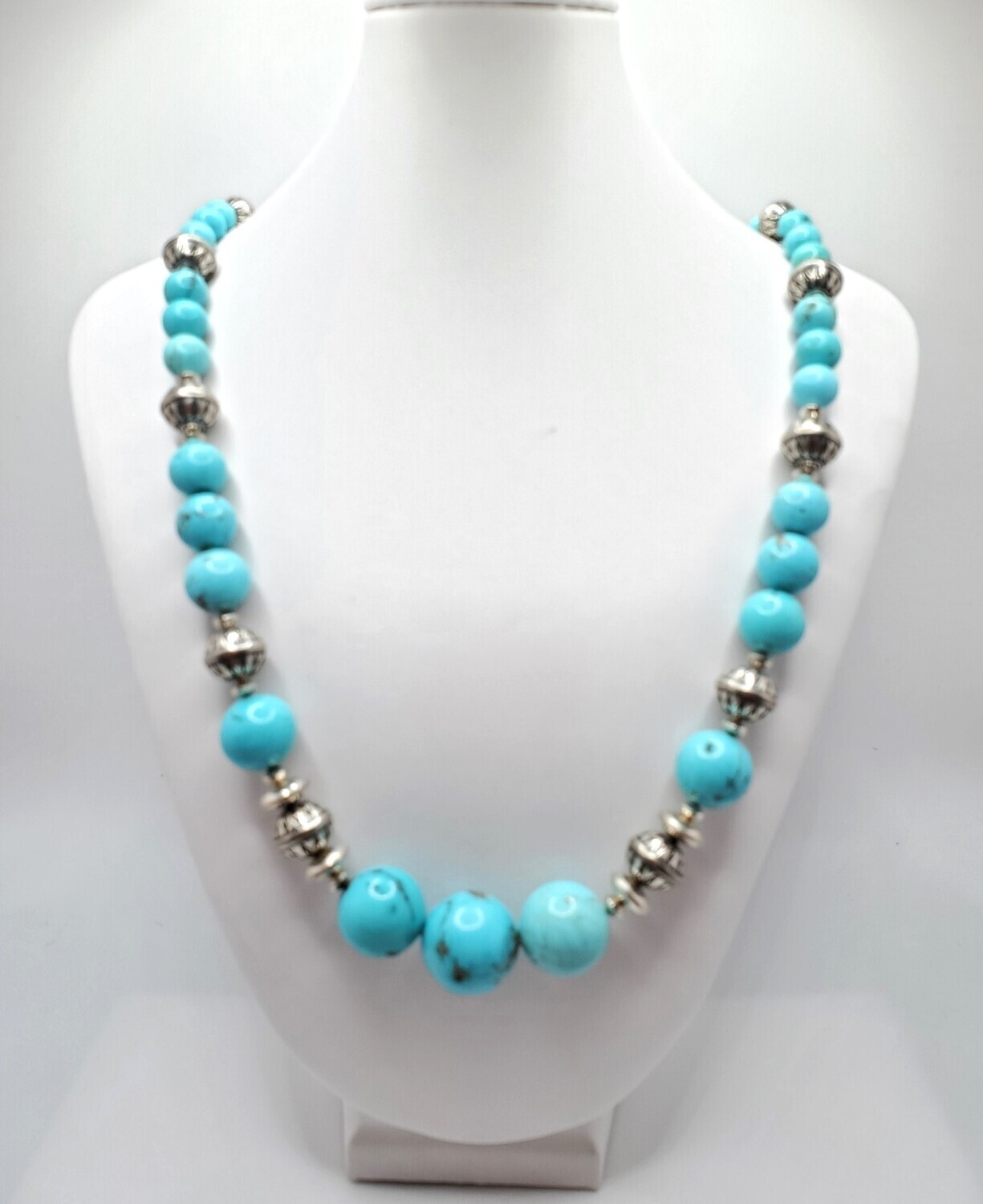 Kingman &amp; Bench Bead Necklace