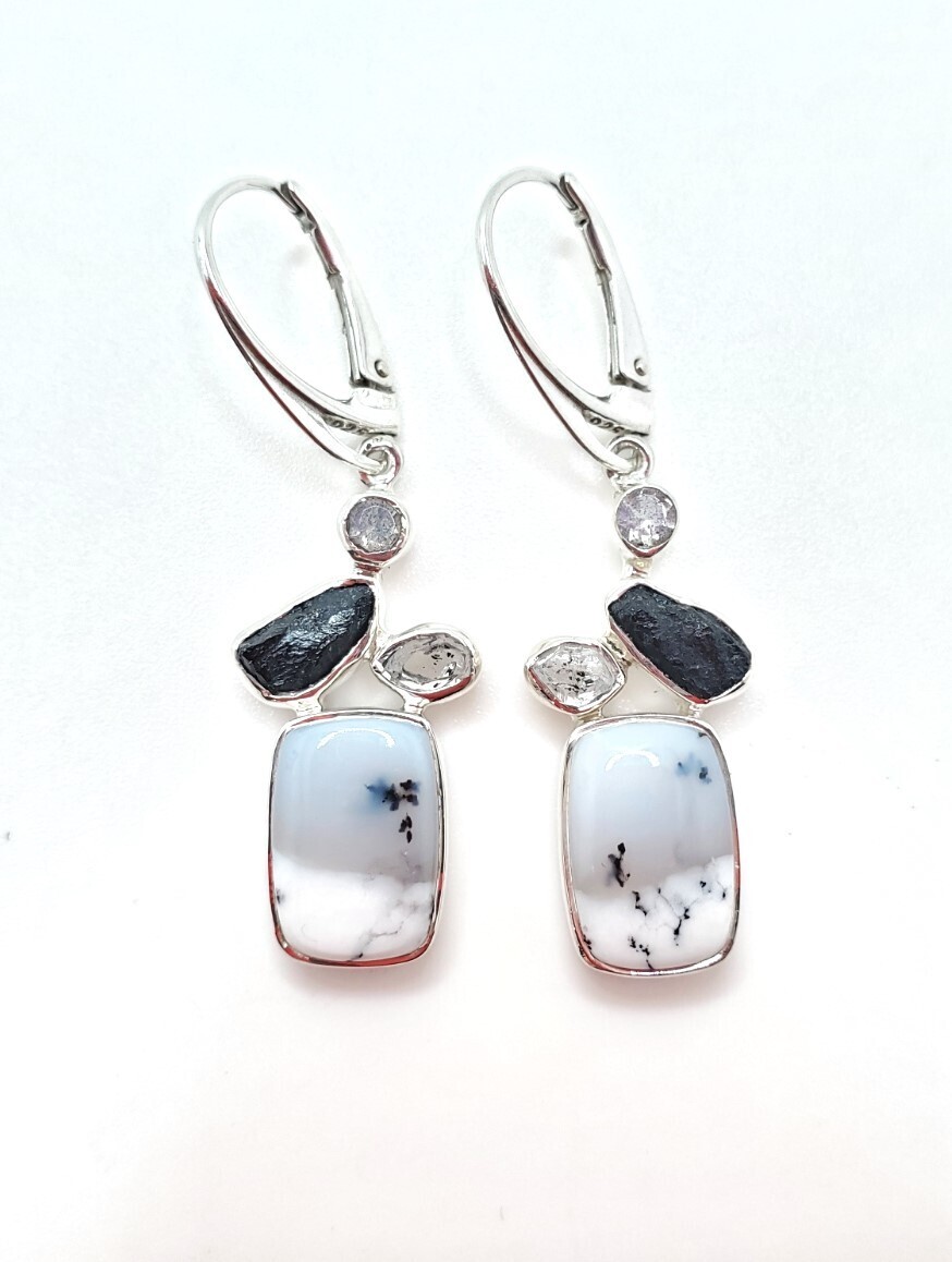 Dendrite, Tourmaline &amp; Herkimer Diamond