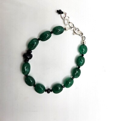 Emerald Bracelet with Spinel