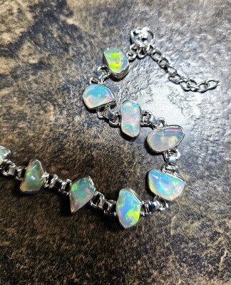 Raw Ethiopian Bracelet in Silver